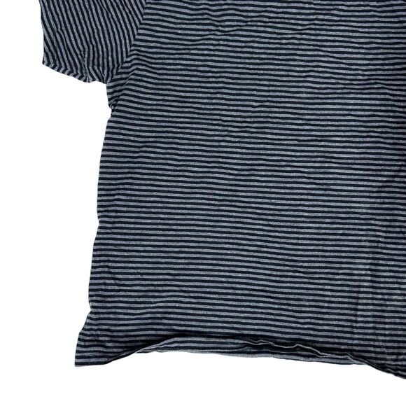 Foreign‎ Rider Co. Gray Striped Tee Shirt T-Shirt Size 4 Made in Canada Casual - Picture 5 of 8